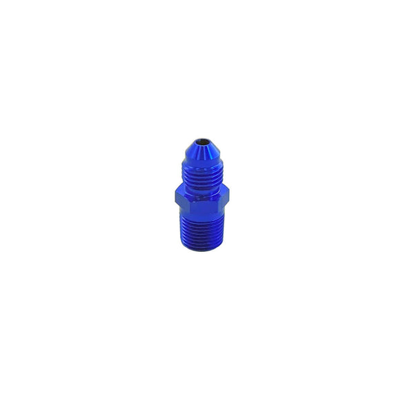UPR - 1/8 NPT Straight 3AN Male Adapter Fitting Blue - 8802-017 by UPR Products