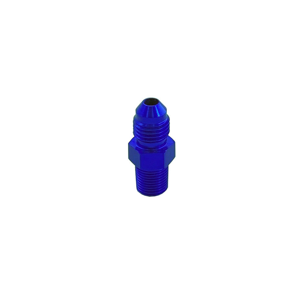 UPR - 1/8 NPT Straight 4AN Male Adapter Fitting Blue - 8802-018 by UPR Products