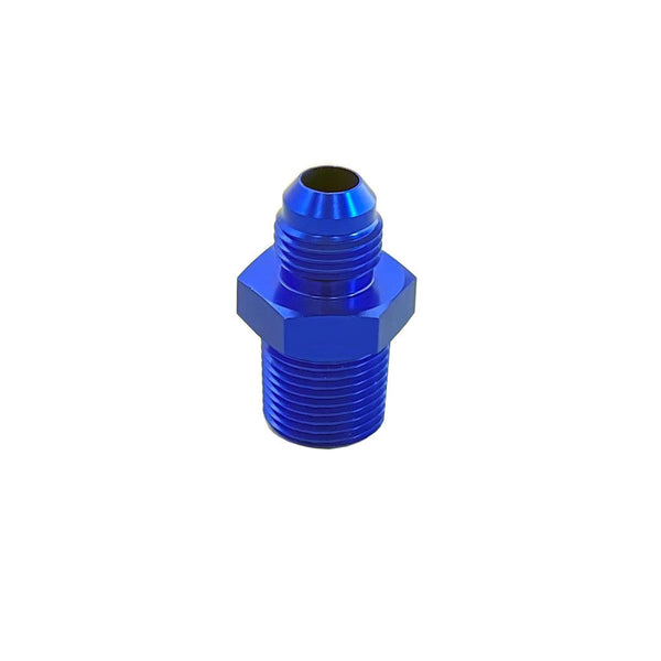 UPR - 3/8 NPT Straight 6AN Male Adapter Fitting Blue - 8802-026 by UPR Products