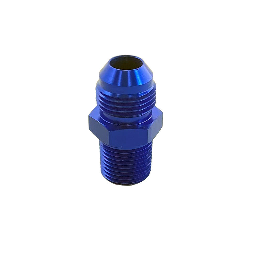UPR - 3/8 NPT Straight 8AN Male Adapter Fitting Blue - 8802-027 by UPR Products