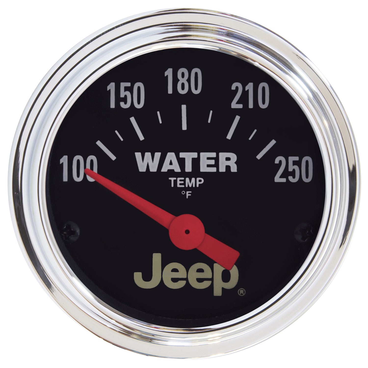 Autometer Jeep 52mm 100-250 Deg F Short Sweep Electronic Water Temperature Gauge - 880241
