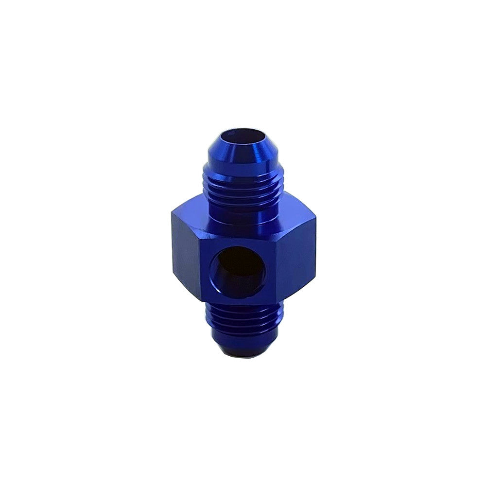 UPR - 6AN Male to Male Flare Union with 1/8 NPT Gauge Sensor Port Blue - 8803-009 by UPR Products