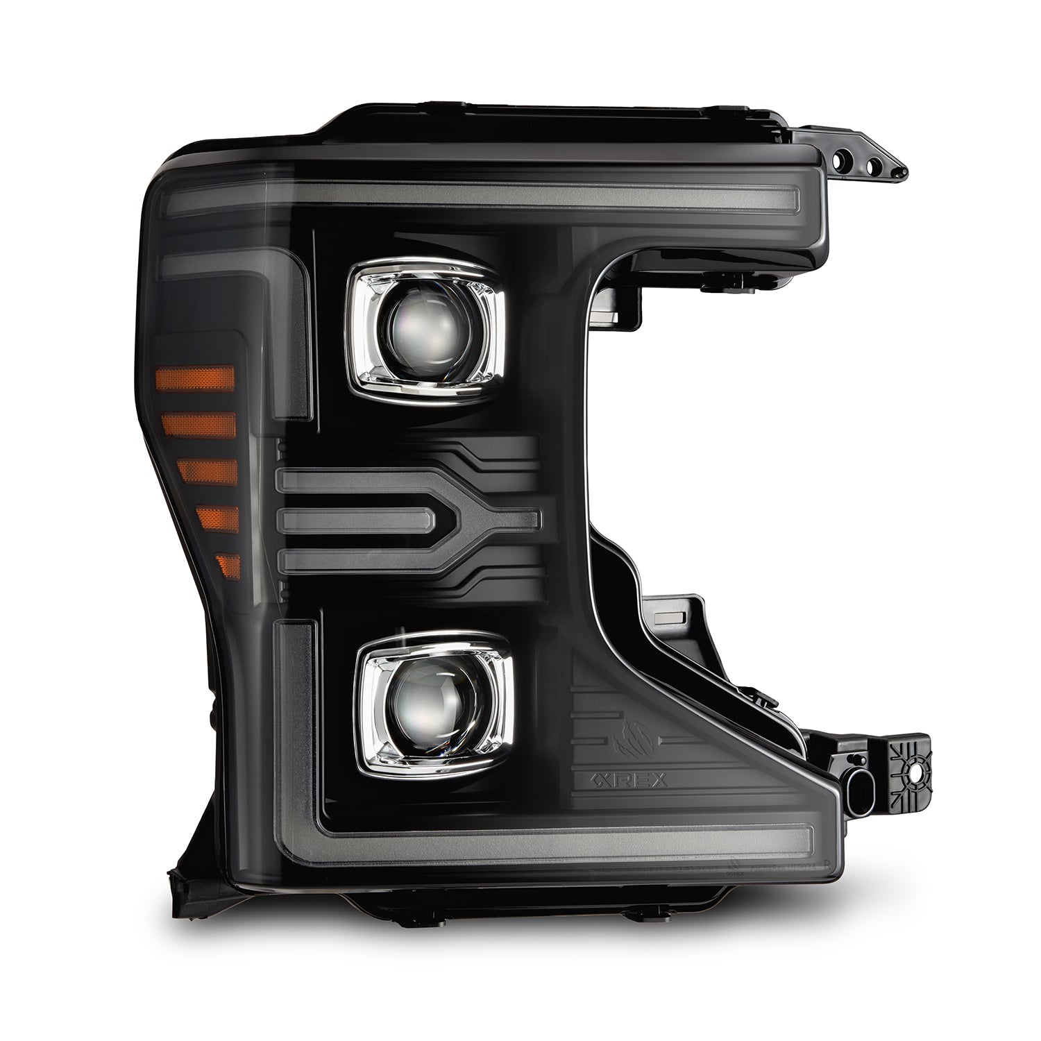 AlphaRex 20-22 Ford F-250/350/450/550 SD LUXX-Series LED Proj Headlights Bk w/Acv Light SS & SBDRL - 880341