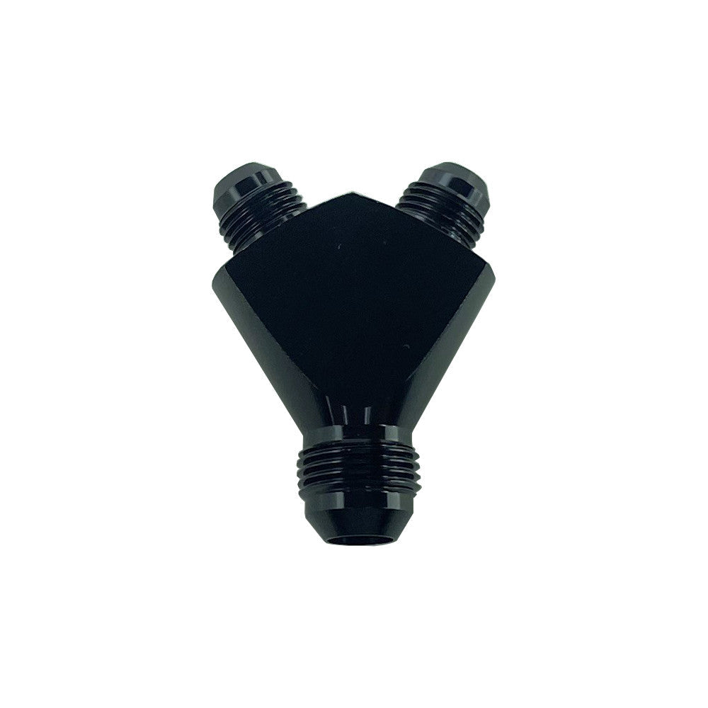 UPR - Y Block 8AN Male to 6AN Male Outlets Black - 8804-001 by UPR Products