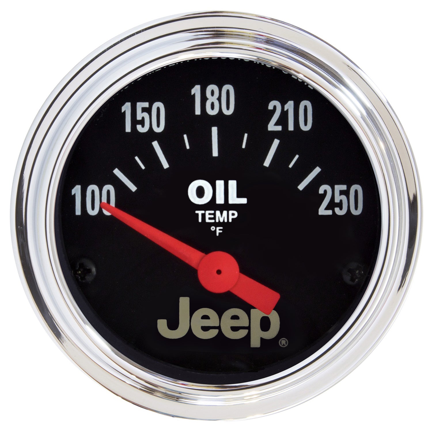 Autometer Jeep 52.4mm Short Sweep Electronic 100-250 Def F Oil Temperature Gauge - 880429