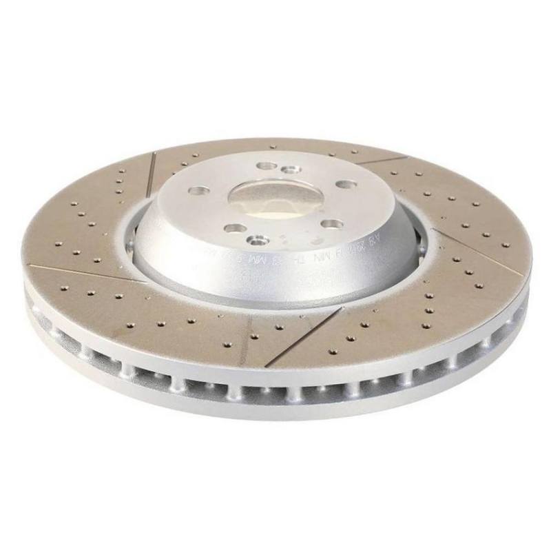 SHW 16-19 Mercedes-Benz C63 AMG 4.0L Front Drilled-Slotted Lightweight Brake Rotor (2224212612) - TFX49150