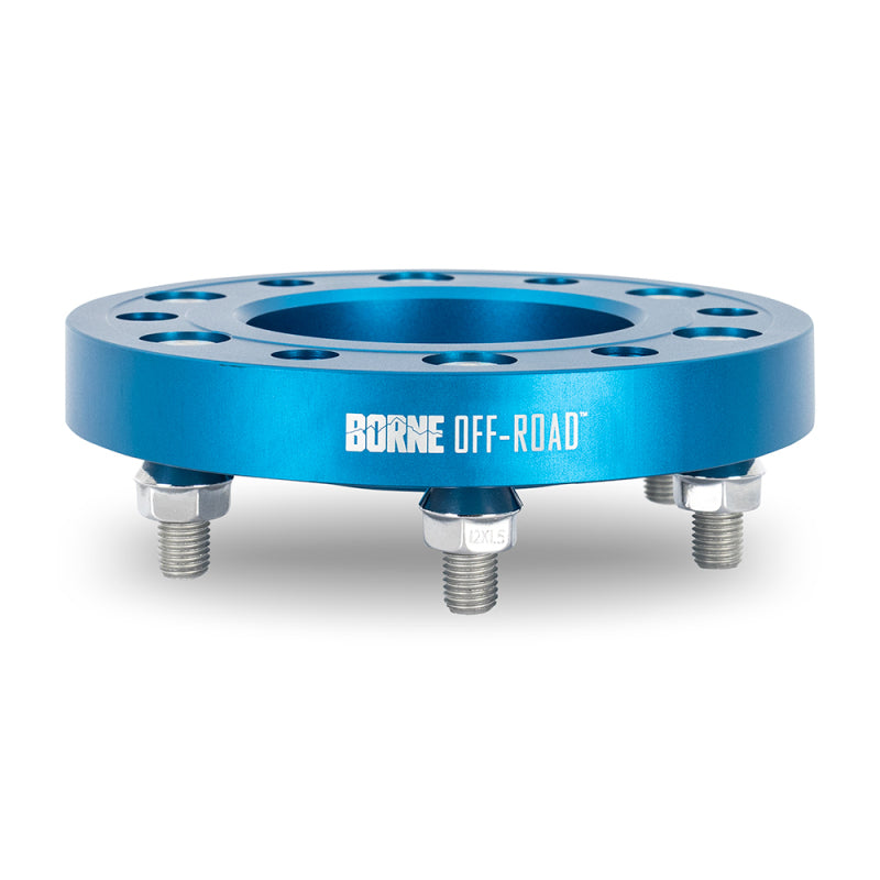 Borne Off-Road Wheel Spacers - 6x135 - 87.1 - 25 - M14 - Blue - BNWS-007-250BL