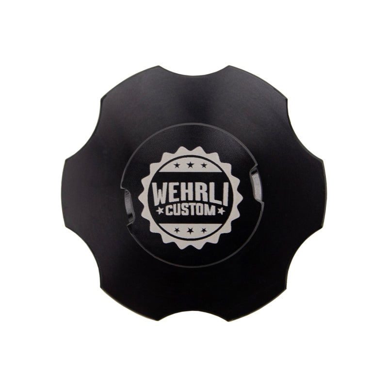Wehrli 11-25 Ford Power Stroke 6.7L Billet Oil Fill Cap - Black Anodized - WCF100289