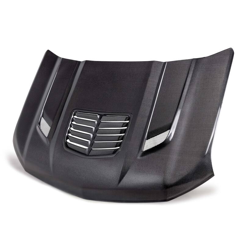 Anderson Composites 20-24 Chevy Silverado Type-T2 Carbon Fiber Hood - AC-HD20CHSV-T2 by Anderson Composites - detail view