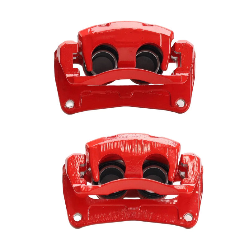 Power Stop 18-23 Subaru Crosstrek Front Red Caliper w/Bracket (Pair) - S15222