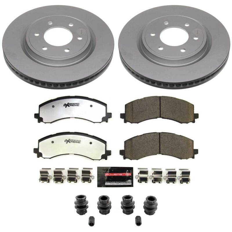 Power Stop 22-25 Ford Bronco Front Z36 Coated Truck & Tow Brake Kit - CPK8744-36