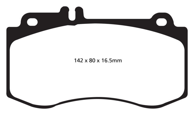 EBC 10+ Mercedes-Benz E350 3.5 AMG Sport Package Redstuff Front Brake Pads - DP31857C