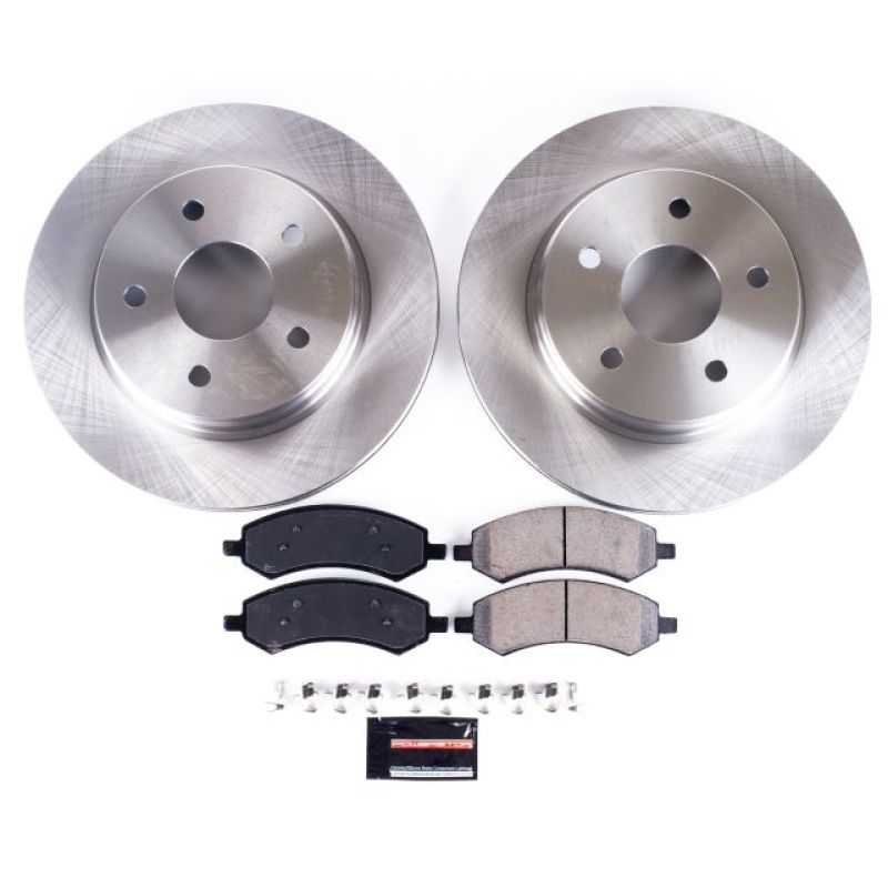 Power Stop 07-09 Chrysler Aspen Front Autospecialty Brake Kit - KOE2163 for 2019-2024 Ram 1500 Classic - front view