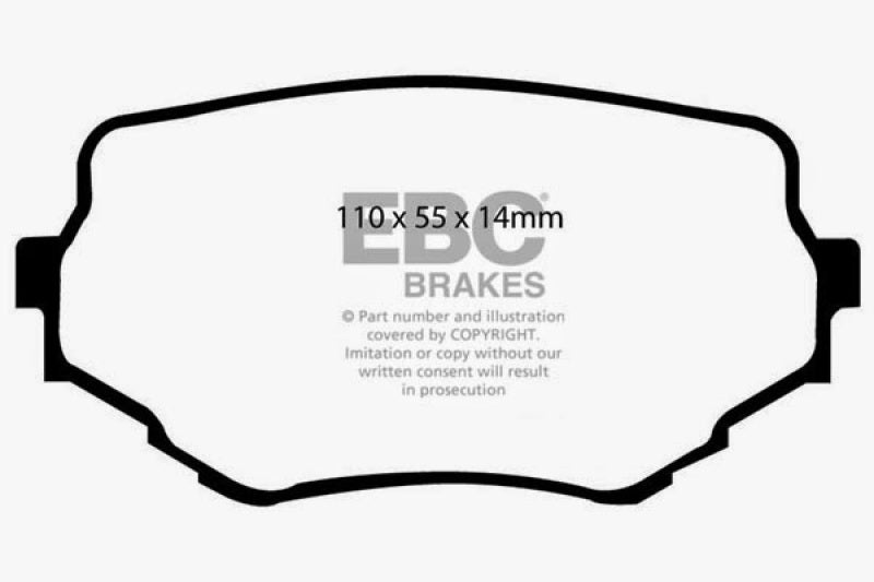 EBC 99-05 Suzuki Grand Vitara 2.5 Greenstuff Front Brake Pads - DP61099