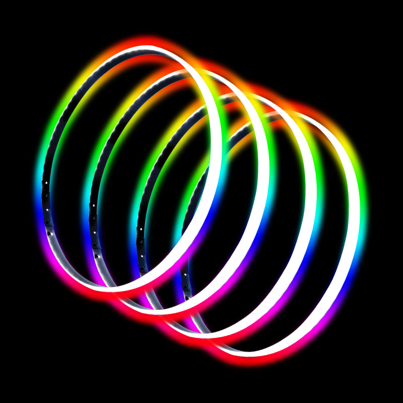 Oracle LED Illuminated Wheel Rings - ColorSHIFT No Remote - ColorSHIFT No Remote SEE WARRANTY - 4215-334