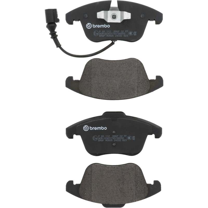 Brembo 17-18 Volkswagen Passat/Tiguan/ Audi Q3/Q3 Quattro Front Low-Met Brake Pad - P85112