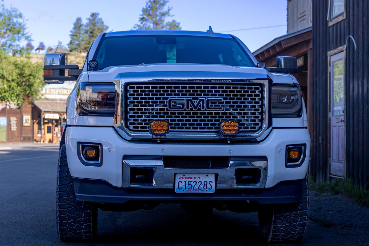 Morimoto - 4Banger Fog Kit: 2014-2015 Sierra (HXB Yellow, Wide)