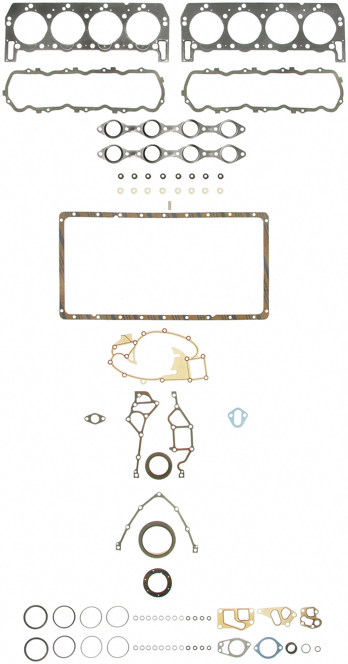 Fel-Pro Ford F-350 260-1673 Engine Gasket Set - 2601673 for 1988-1994 Ford F-350 - front view