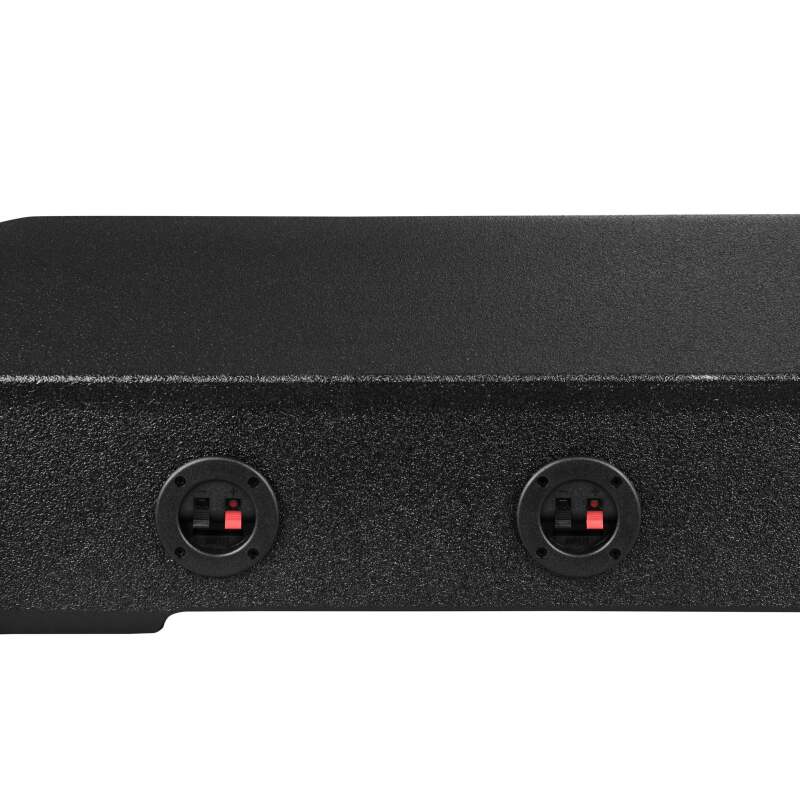 DS18 4 x 8in Forward Firing Underseat Ported Box Subwoofer Enclosure -Black Spray Liner Paint Finish - EBM-FFPGLAD-4X8 - detail view