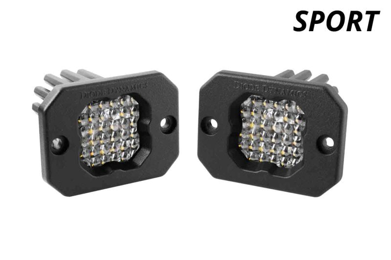 Diode Dynamics Stage Series C1 LED Pod Sport - White Flood Flush RBL (Pair) - DD6471P