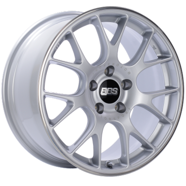 BBS CH-R 19x8.5 5x112 ET32 Brilliant Silver Polished Rim Protector Wheel -82mm PFS/Clip Required - CH126SPO by BBS