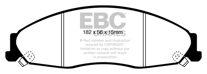 EBC 05-08 Pontiac Grand Prix 5.3 Redstuff Front Brake Pads - DP31841C