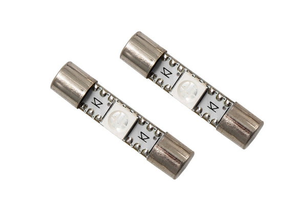 Diode Dynamics 28mm SMF1 LED Bulb - Green (Pair) - DD0040P for 2003-2019 Honda Pilot - front view