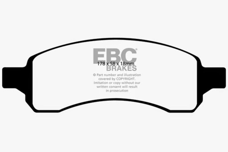 EBC 06-07 Chevrolet SSR 6.0 Redstuff Front Brake Pads - DP31761C
