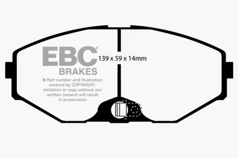 EBC 93-97 Infiniti J30 3.0 Redstuff Front Brake Pads - DP31471C