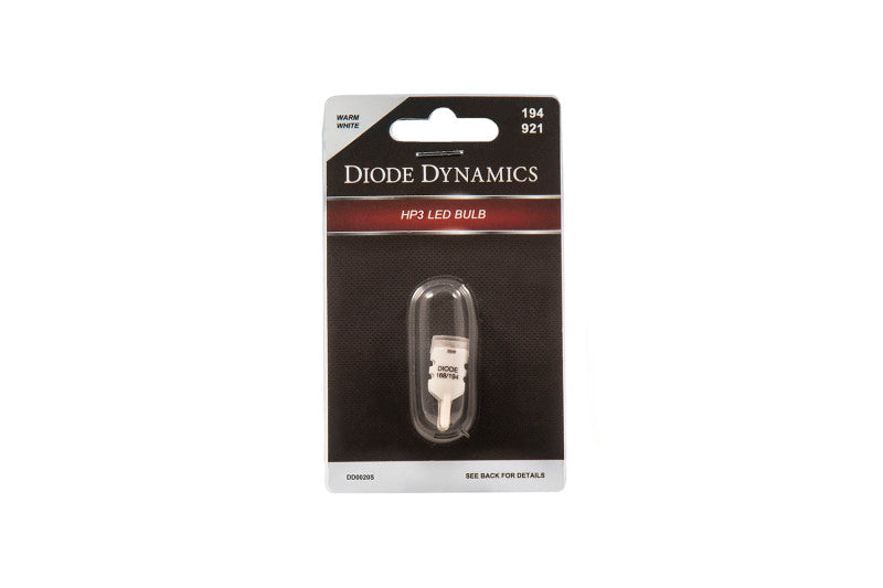 Diode Dynamics 194 LED Bulb HP3 LED Warm - White Short (Single) - DD0327S