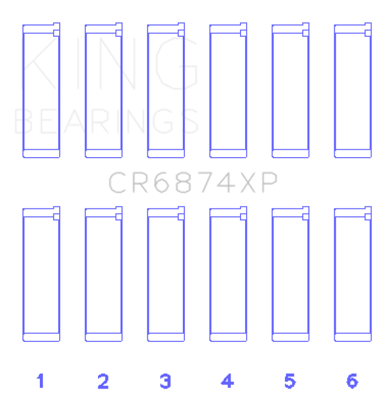 King Subaru EZ30/EZ30D (Size STD) Performance Rod Bearing Set - CR6874XP
