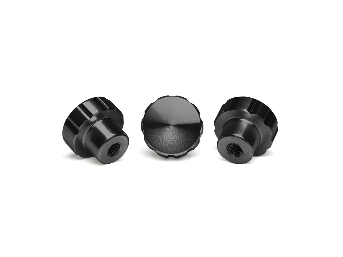 Weathertech - Colored Billet Knobs Black Set - 8AWF10-8ACFBK31