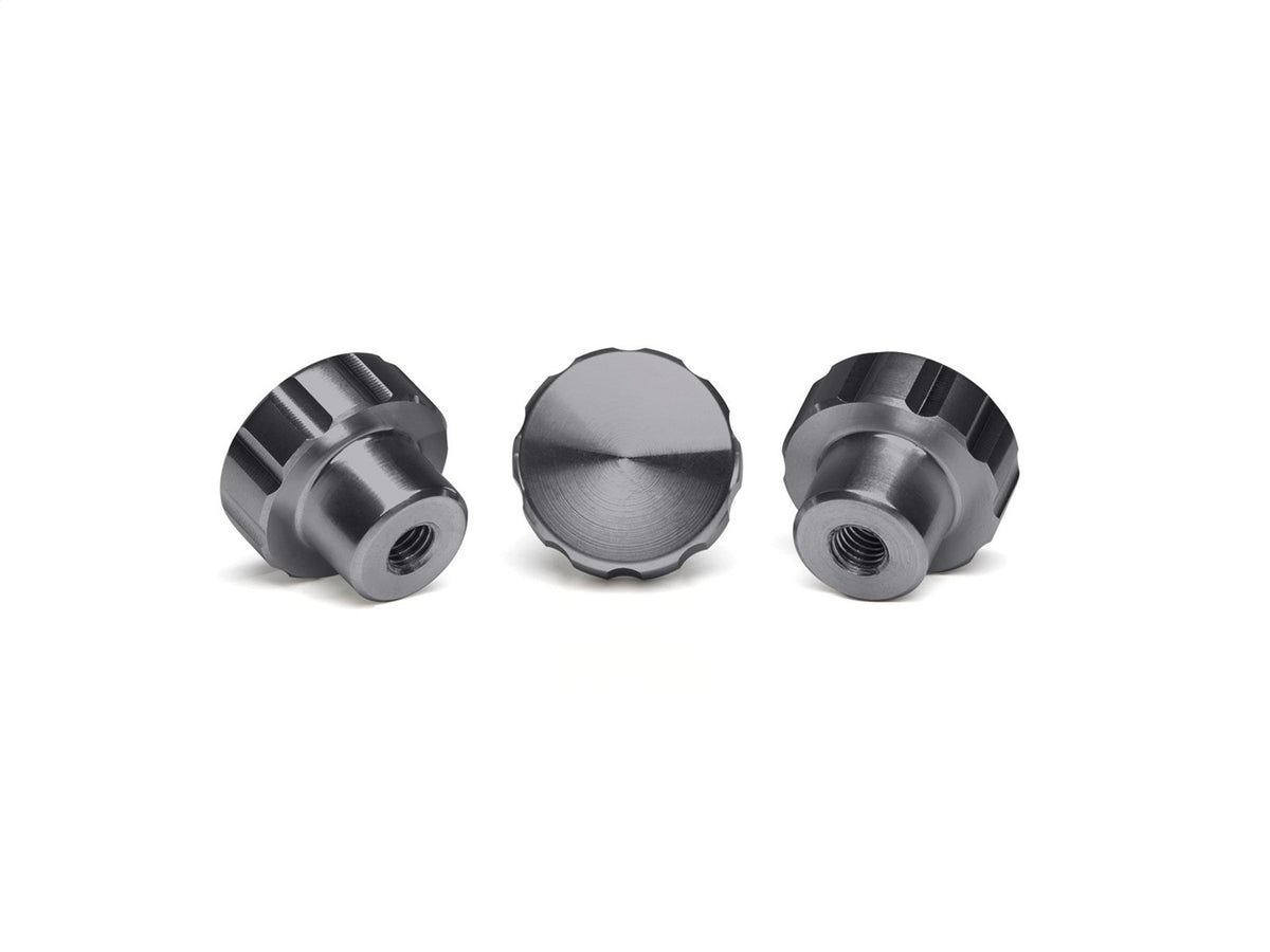 Weathertech - Colored Billet Knobs - Graphite w/Hand Sanitzer - 8ACFBK3DG
