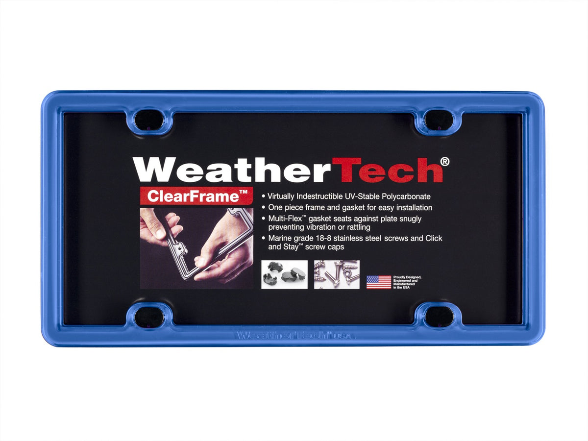 Weathertech - ClearFrame™ License Plate Frame - Blue - 8ALPCF21