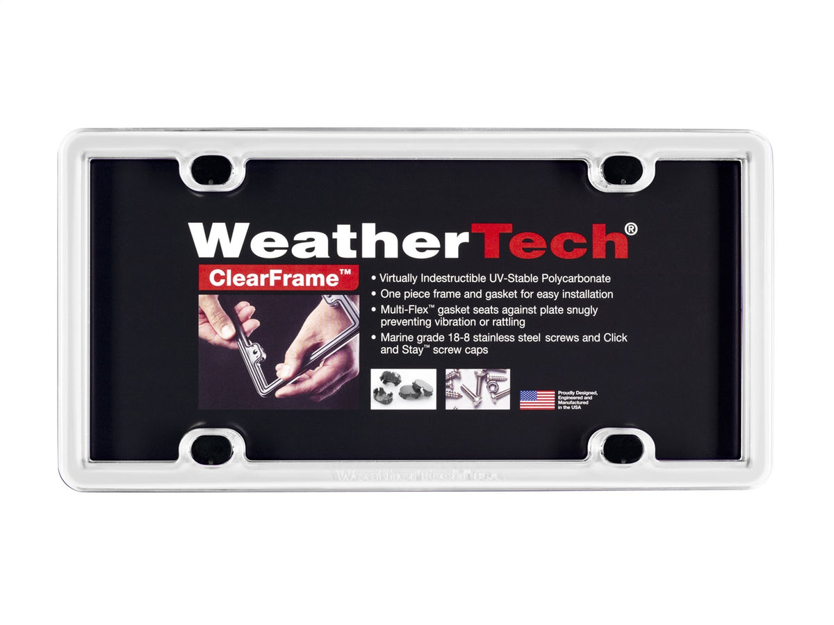 Weathertech - ClearFrame™ License Plate Frame - White - 8ALPCF8