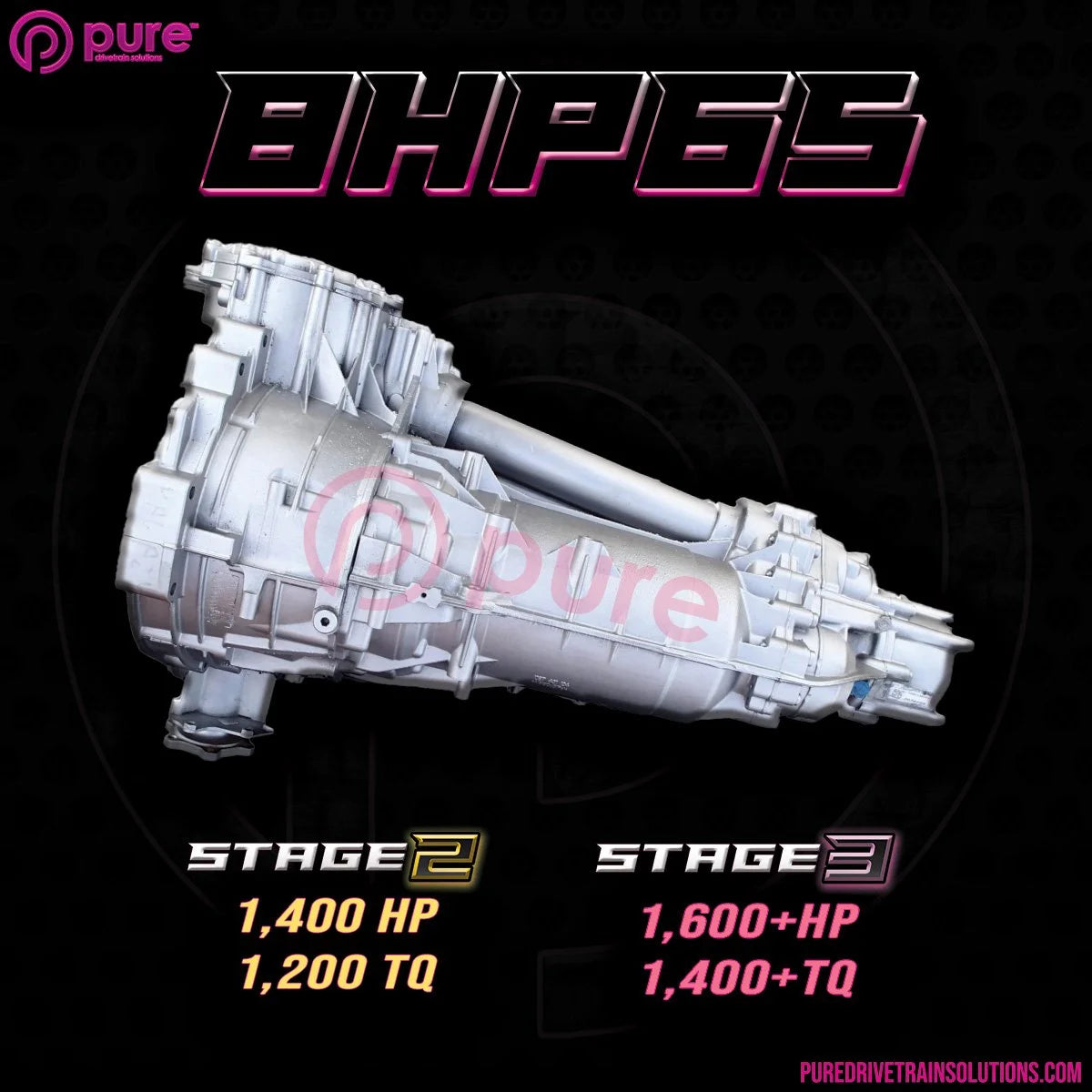 Pure Drivetrain 8HP65 High Performance Transmission Hard Parts Kit - AWD - Stage 2 - 12-91-2000