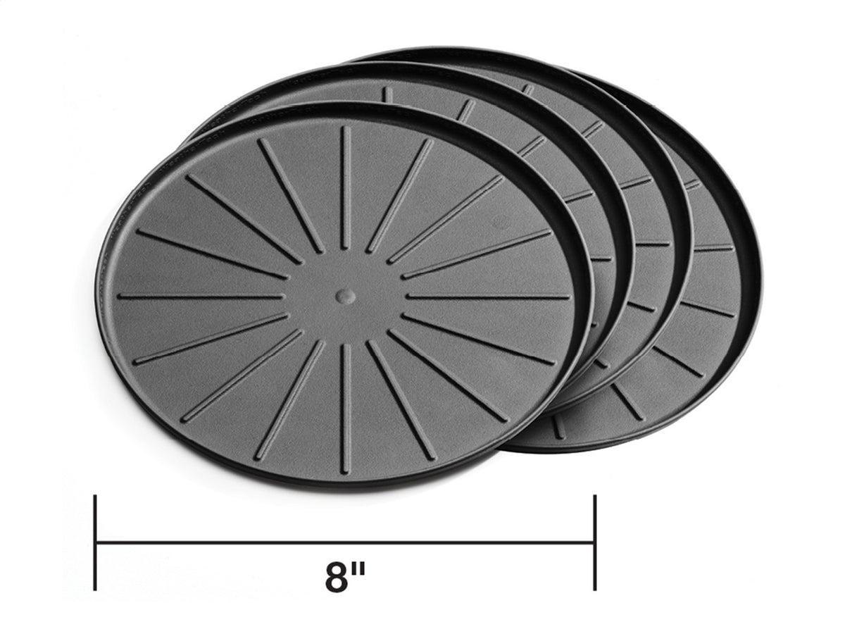 Weathertech - Round Coaster Set - Black 8 in. Dia. - 8A8CSTBK