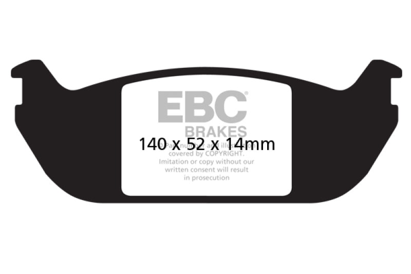 EBC 03-06 Lincoln Aviator 4.6 Yellowstuff Rear Brake Pads - DP41686R