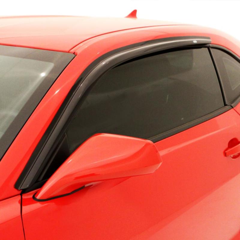 AVS 15-18 Ford F-150 Standard Cab Ventvisor Outside Mount Window Deflectors 2pc - Smoke - 92971