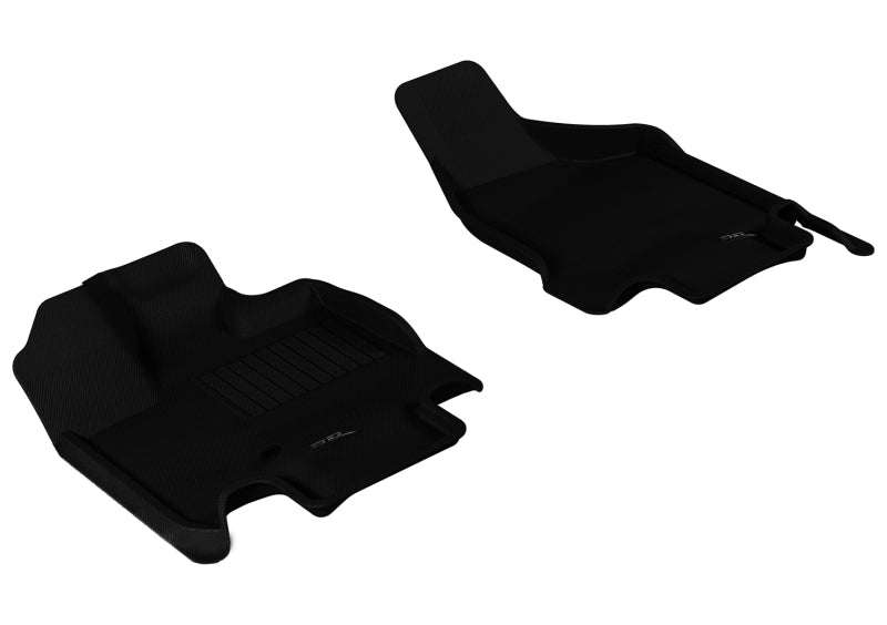3D MAXpider 2008-2019 Dodge Grand Caravan Kagu 1st Row Floormat - Black - L1DG01611509