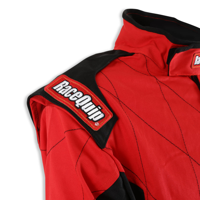 RaceQuip Red Chevron-1 Suit - SFI-1 Small - 130912RQP