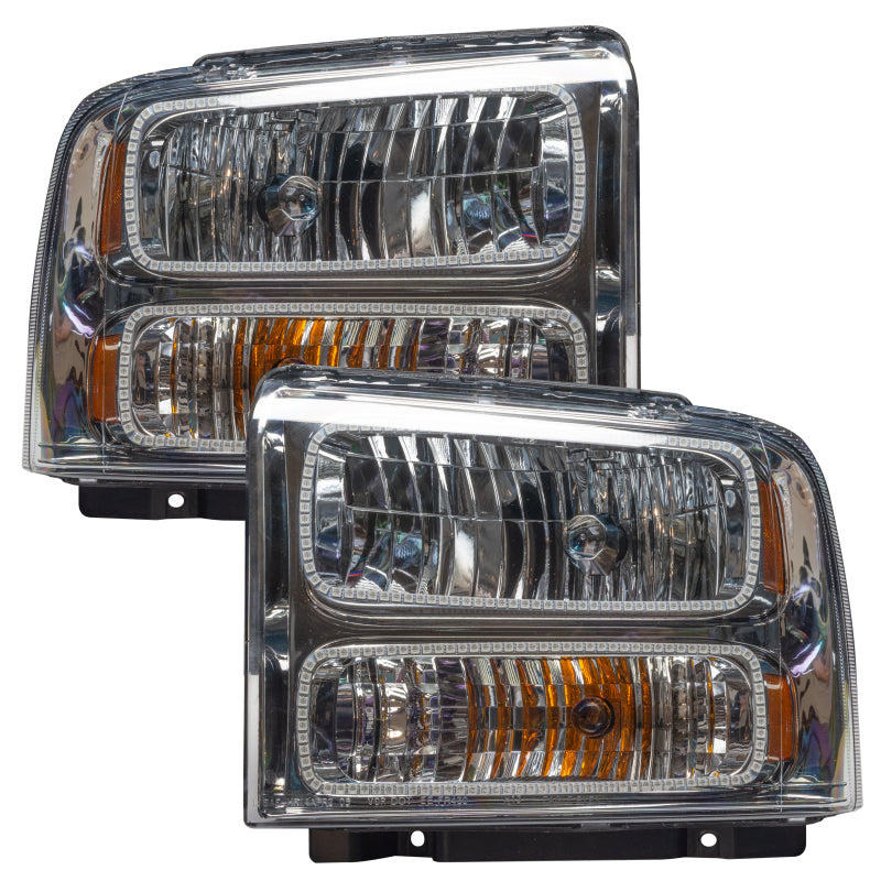 Oracle 05-07 Ford F-250/350 SMD HL - Chrome - White SEE WARRANTY - 7160-001