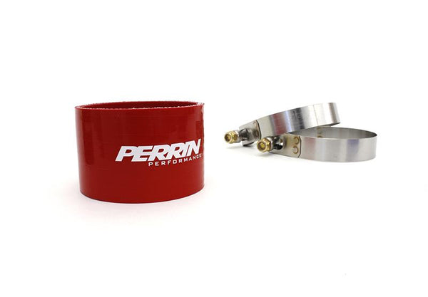 Perrin Subaru 02-07 WRX 04-14 STi Top Mount Intercooler Coupler Kit Red - PSP-ITR-301RD for 2002-2014 Subaru Impreza - front 