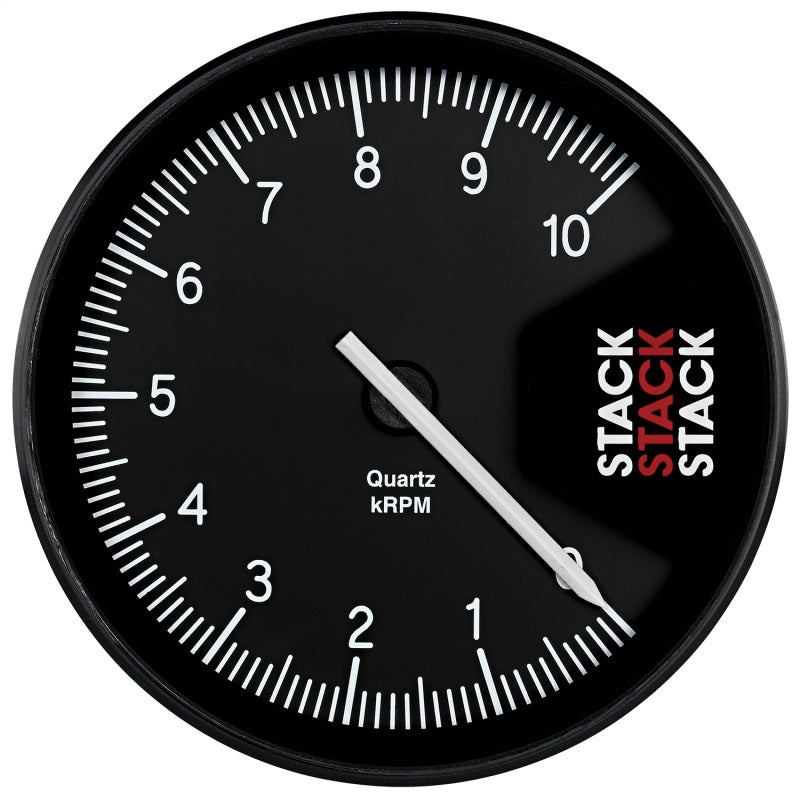 Autometer Stack Professional Action Replay 125mm 0-10K RPM Tachometer - Black - ST430-010