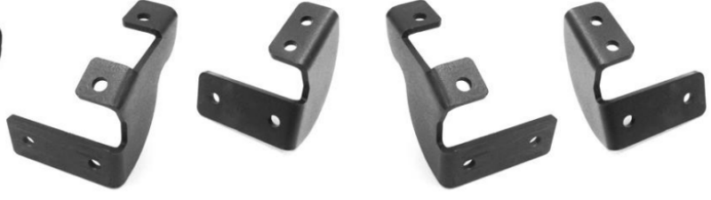 Go Rhino 2024 Toyota Tacoma DC 4dr Brackets for Dominator Extreme SideSteps - Tex. Blk - D64432TK