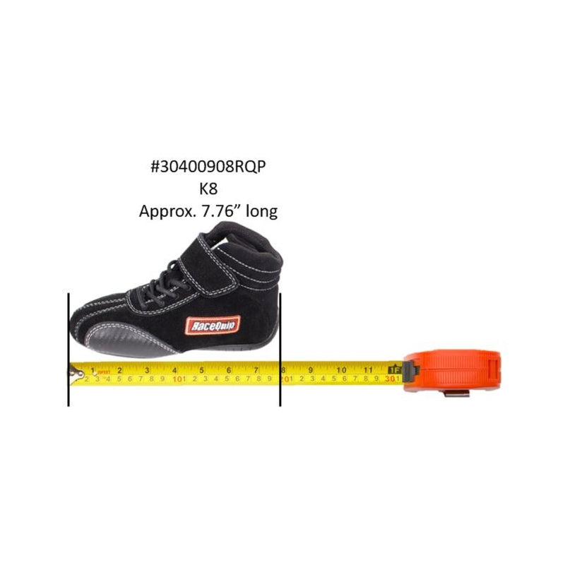 RaceQuip Euro Carbon-L SFI Shoe Kids 8 - 30400908RQP