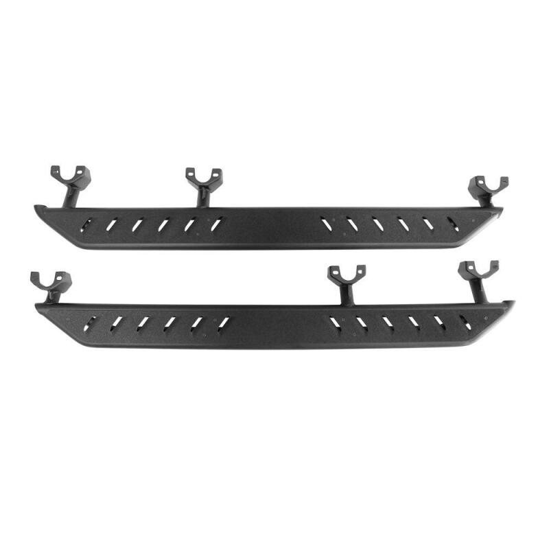 Westin/Snyper 2018+ Jeep Wrangler JL Unlimited 4DR Triple Tube Rock Rail Steps - Textured Black - 42-6025