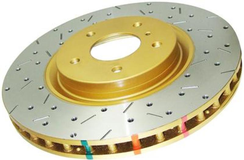 DBA 01-04 Mercedes-Benz CLK55 AMG Rear 4000 Series Drilled &amp; Slotted Rotor