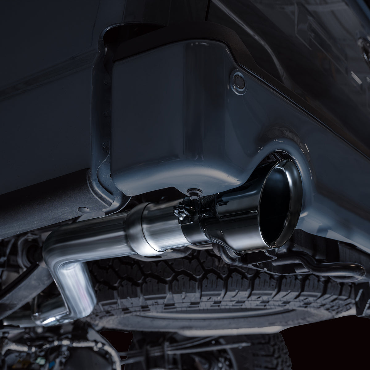 AWE Tuning 2021+ Ford F-150 Tremor (w/ Bumper Cutouts) 0FG Non-Resonated Catback -Diamond Black Tips - 3020-33402