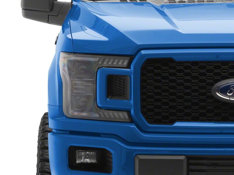 Raxiom 18-20 Ford F-150 LED Halo Surround Headlights with Amber DRL- Black Housing- Clear Lens - T583568 - close-up view 5